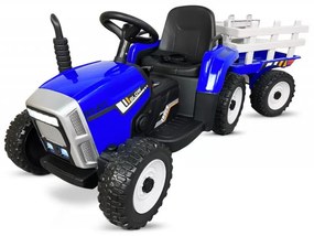 Trator infantil eletrico Peketrac 5100 12V Rodas de borracha Azul