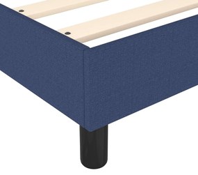 Estrutura de cama 90x190 cm tecido azul