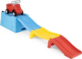 Conjunto de Montanha-Russa Infantil com Pista, 235 x 61 x 36 cm, Caixa de Arrumação Integrada, Cor 1