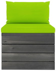2 pcs conjunto lounge de paletes com almofadões pinho maciço