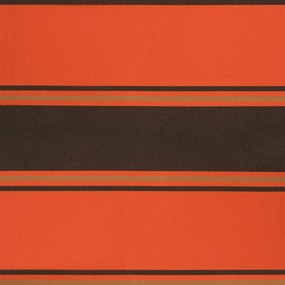 Toldo retrátil automático 4x3 m laranja e castanho