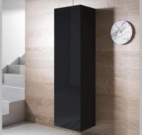 Armário de Parede Burgos – 40x165 cm – Preto