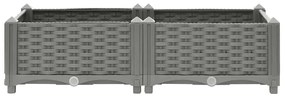 Canteiro elevado 80x40x23 cm polipropileno