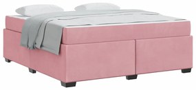 Estrutura da Cama Outros Rosa 180 x 200 cm Veludo