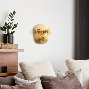Candeeiro de Parede Well – Dourado – 37 x 44 x 45 cm