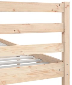 Estrutura de cama pequena solteiro 75x190 cm madeira maciça