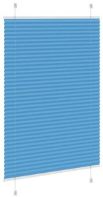 Azul Plissada Cega 85x150 cm Largura Tecido 84,4 cm Poliéster