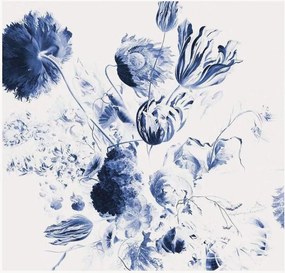 Papel de parede não tecido Royal Blue Flowers II