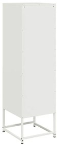 Aparador alto 36x39x123 cm aço branco