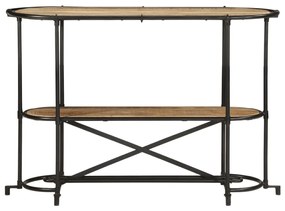 Mesa consola 110x42x76 cm madeira de mangueira áspera maciça