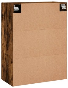 Armários de parede 2 pcs 69,5x34x90 cm carvalho fumado