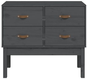 Mesa consola 90x40x78 cm madeira de pinho maciça cinza