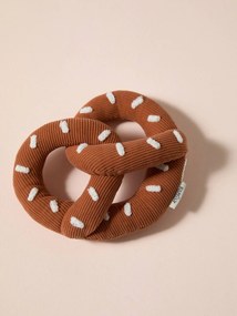 Brinquedo em tecido bretzel, para cão avelã