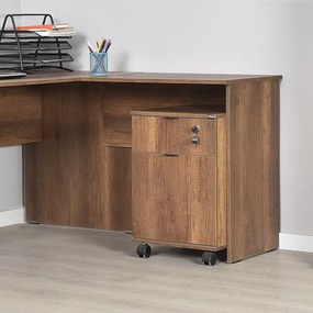 Arquivador de Escritório "Archivio" - Nogueira - 41x61x45cm - Design M