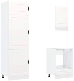 7 peças armário de cozinha conjunto Kalmar branco