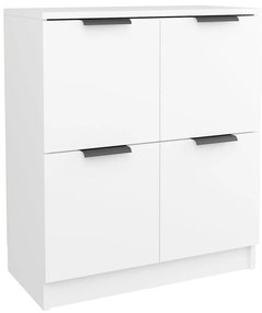 Aparadores 2 pcs 60x30x70 cm derivados de madeira branco