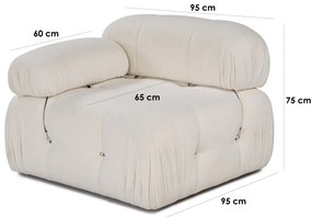 Sofá de 1 Lugar Bubble – Branco – 95x95x75 cm