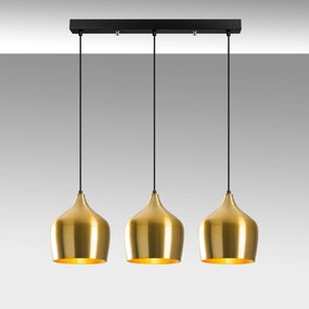 Candeeiro de Teto Dodo – Dourado – 72 x 22 cm