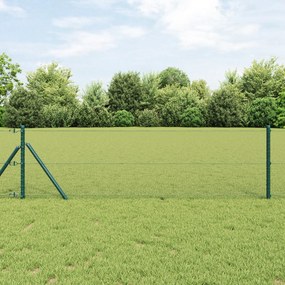 Cerca Hexagonal vidaXL Verde 0.4x100 m Aço