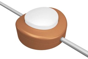 Interruptor de pé unipolar em linha Creative Switch cobre acetinado