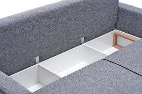 Sofá-Cama de Canto Ece – Cinzento – 242x88x90 cm