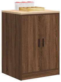 vidaXL Armário de arrumação de garagem carvalho castanho 60x51x85 cm
