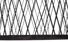 Candeeiro suspenso rural para exterior rattan preto 40x55 cm - Calamus Rústico