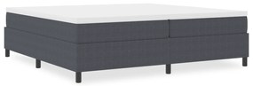 Cama Box Spring vidaXL Cinza Escuro 200x200 cm Tecido de Corduroy