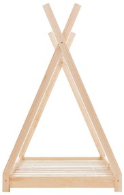 Estrutura de cama para crianças 90x200 cm pinho maciço