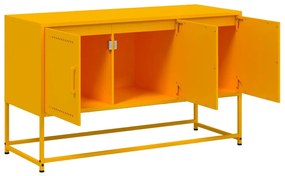 Móvel de TV 100,5x39x60,5 cm aço amarelo mostarda