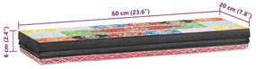 Prateleiras de Parede 2 pcs 60x20x6 cm Madeira Sólida