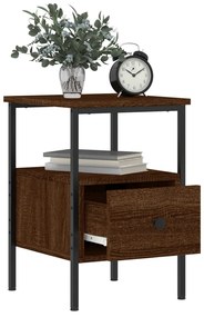 Mesa cabeceira 34x36x50 cm derivados madeira carvalho castanho