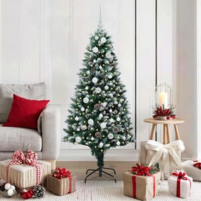 vidaXL Árvore de Natal Artificial Verde 150 cm PVC, Aço e Plástico