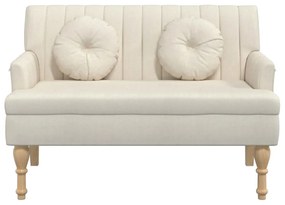Banco com almofadões 113x64,5x75,5 cm linho