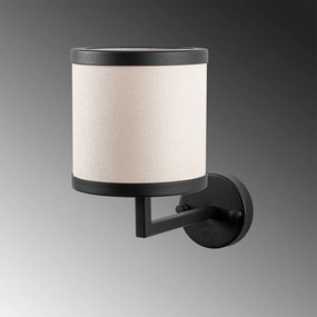 Aplique de Parede Way – Preto e Branco – 18 x 28 x 30 cm