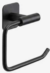 Porta-rolos Adesivo Para Banheiro Em Aço Inox Ondreli Preto Mate - Sklum