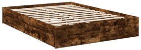 Estrutura de cama c/ gavetas derivados madeira carvalho fumado