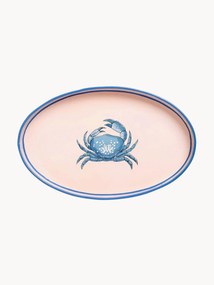Hand-Painted Decorative Tray Fauna with Crab Motif