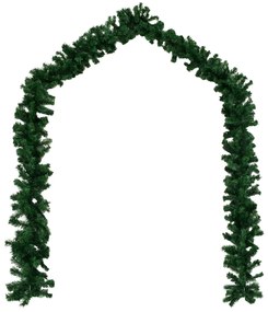 Grinalda de Natal 4 pcs 270 cm PVC verde