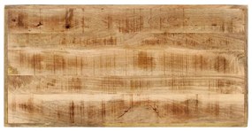 Mesa de bar 110x55x107 cm madeira de mangueira maciça e ferro