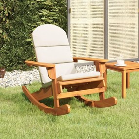vidaXL Cadeira de baloiço Adirondack com almofadões acácia maciça