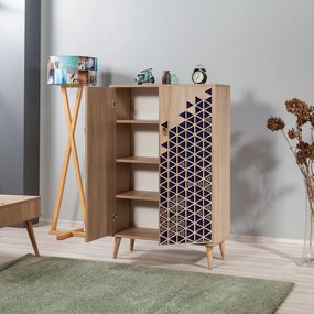 Armário Multiuso Multibox – Carvalho Sonoma – 80x127x36 cm