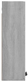 Armário espelhado p/ casa de banho 64x20x67 cm cinzento sonoma