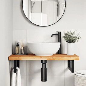 vidaXL Tampo de mesa retangular 100x40x4 cm madeira de acácia maciça