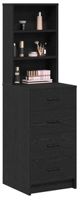 Highboard vidaXL Preto Carvalho 40x41x135 cm Madeira engenheirada