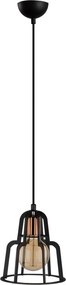 Candeeiro de Teto Endustri – Preto – Diâmetro 20 cm, Altura 116 cm