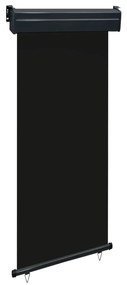 vidaXL Toldo lateral para varanda 80x250 cm preto