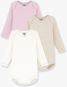 Lote de 3 bodies PETIT BATEAU rosa