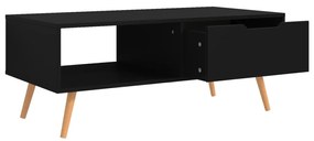 Mesa de centro 100x49,5x43 cm aglomerado preto