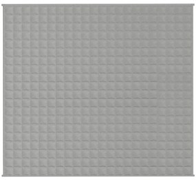 Manta pesada 9 kg 200x230 cm tecido cinza